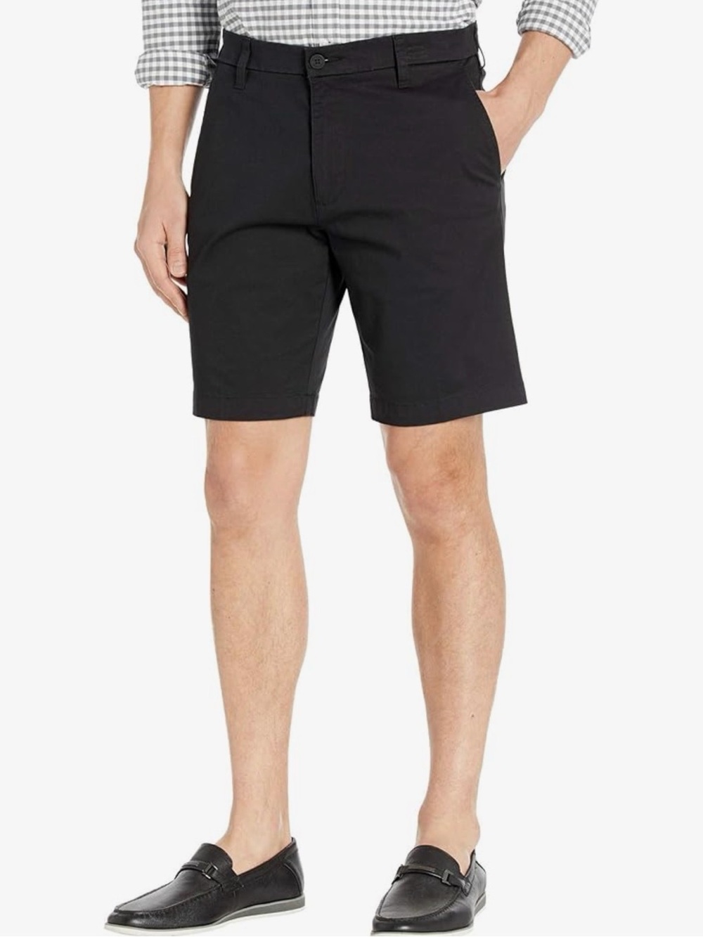 Dockers Ultimate Straight Fit Supreme Flex Chino Shorts Black Mens Size 50